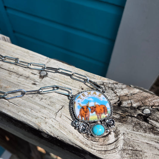 Texas Longhorn Necklace