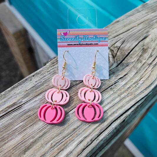 Pink Pumpkins Earrings