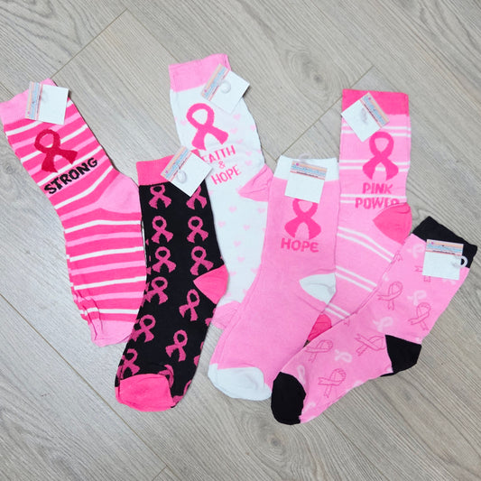 Breast Cancer Awareness Socks