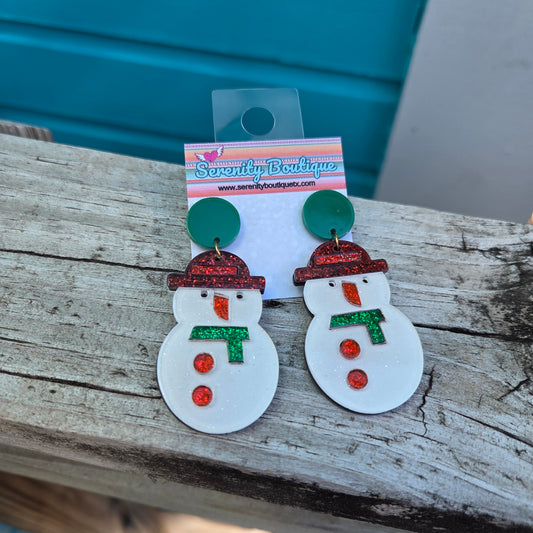 Frosty the Snowman Earrings