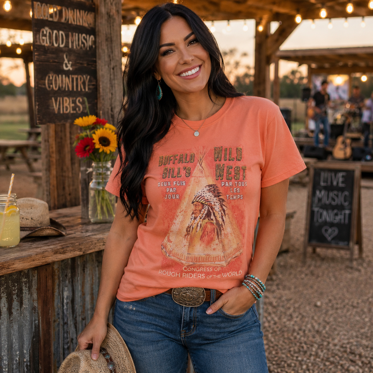 American Bling Tribal Tee