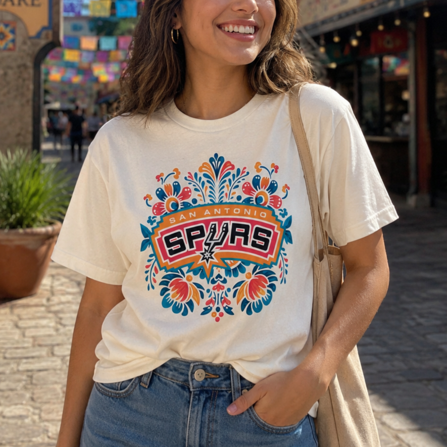 Spurs Fiesta Florals Tee