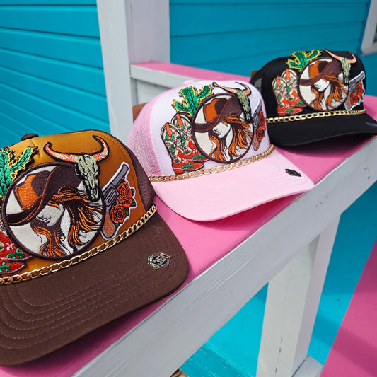 Cowgirl Patches Hat
