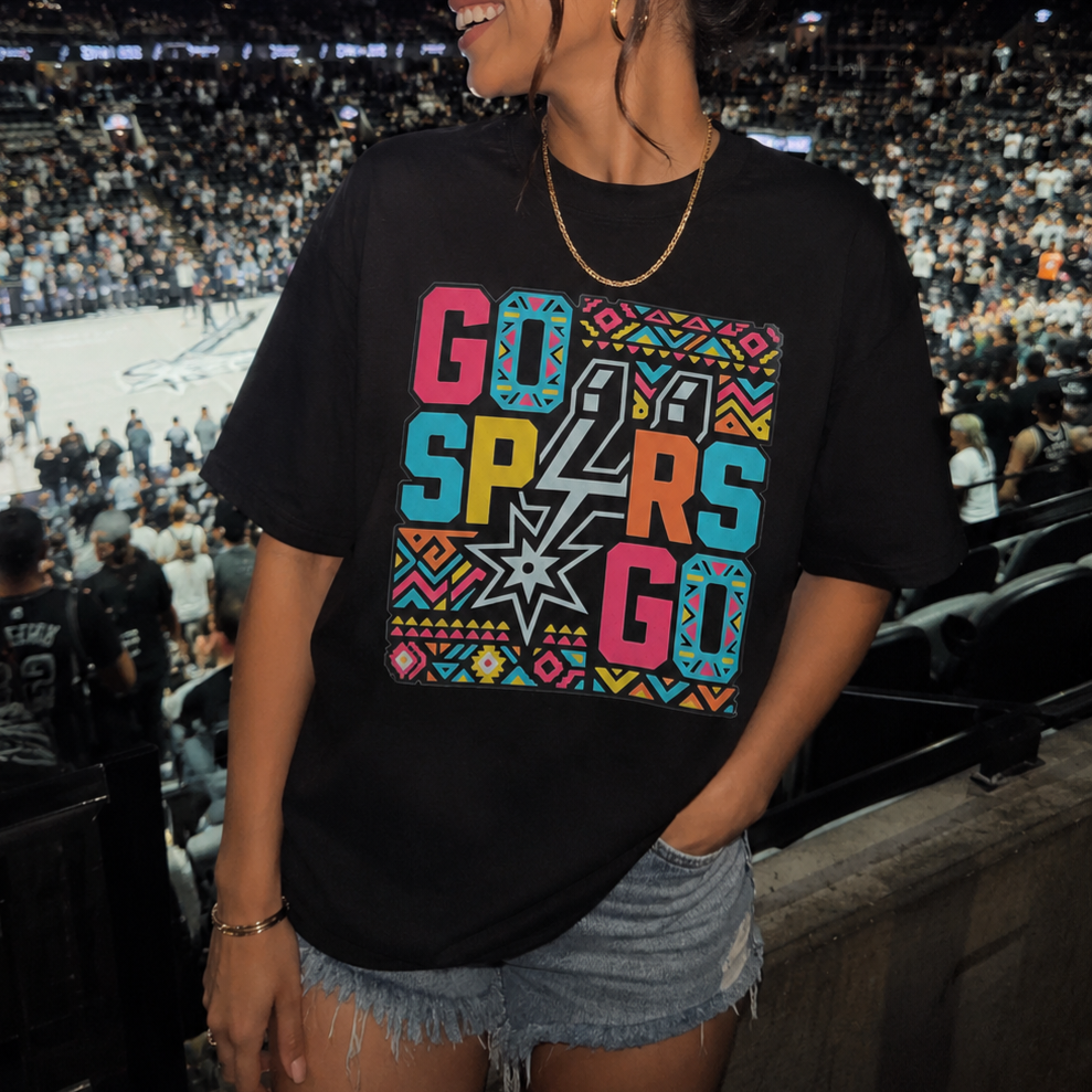 Go Spurs Tribal Tee