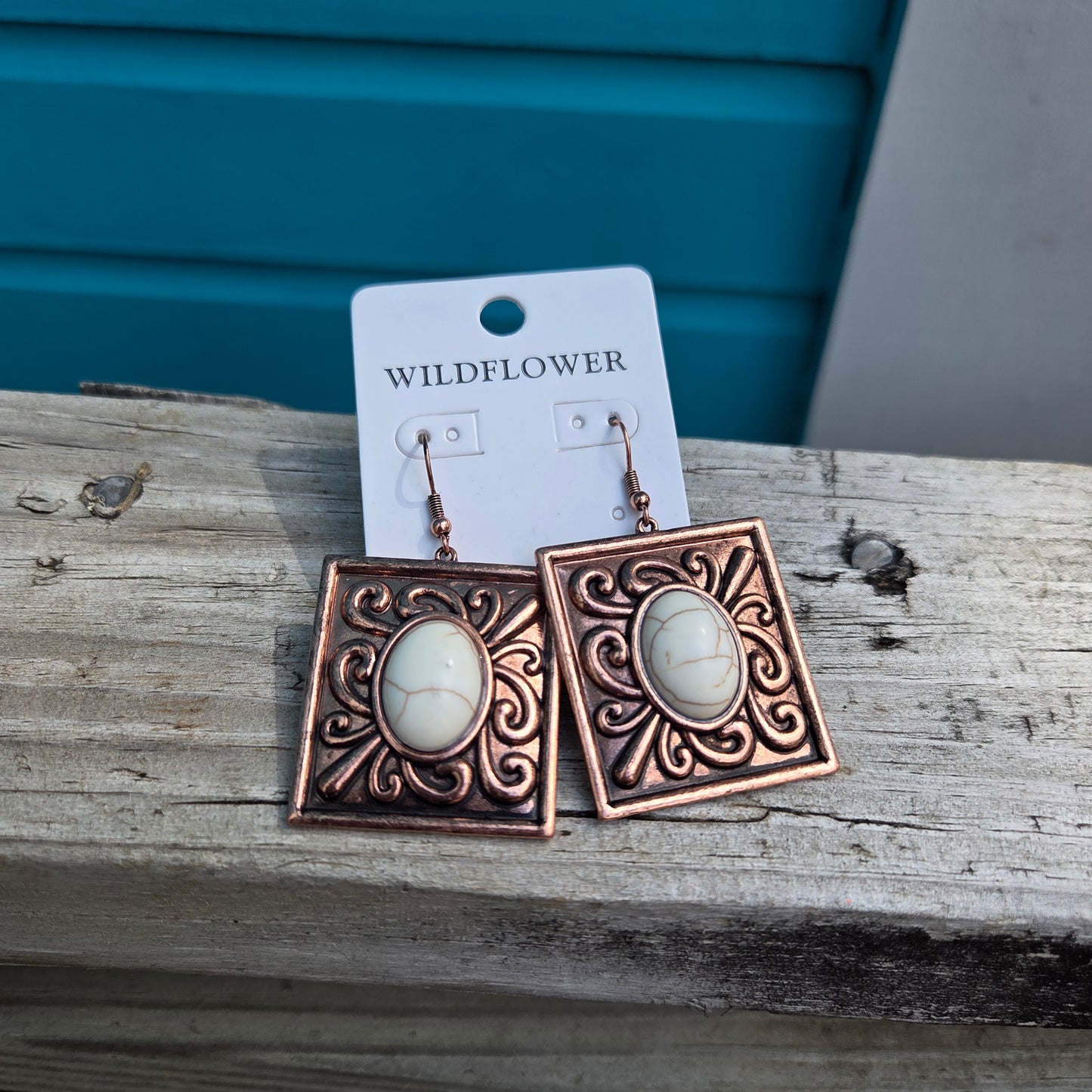 Don't be Square Concho Earrings