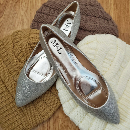 The Cinderella Flat in Silver