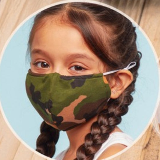 Kids face mask w/design and filter included