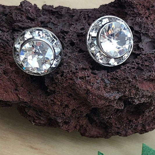 Crystal Rhinestone Stud Earrings