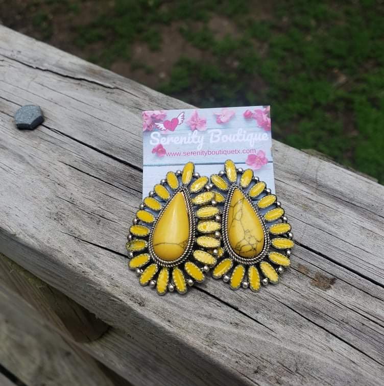 Squash Blossom Post Earrings